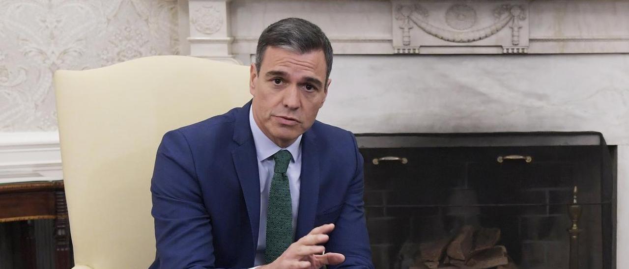 Pedro Sánchez, en la Casa Blanca.