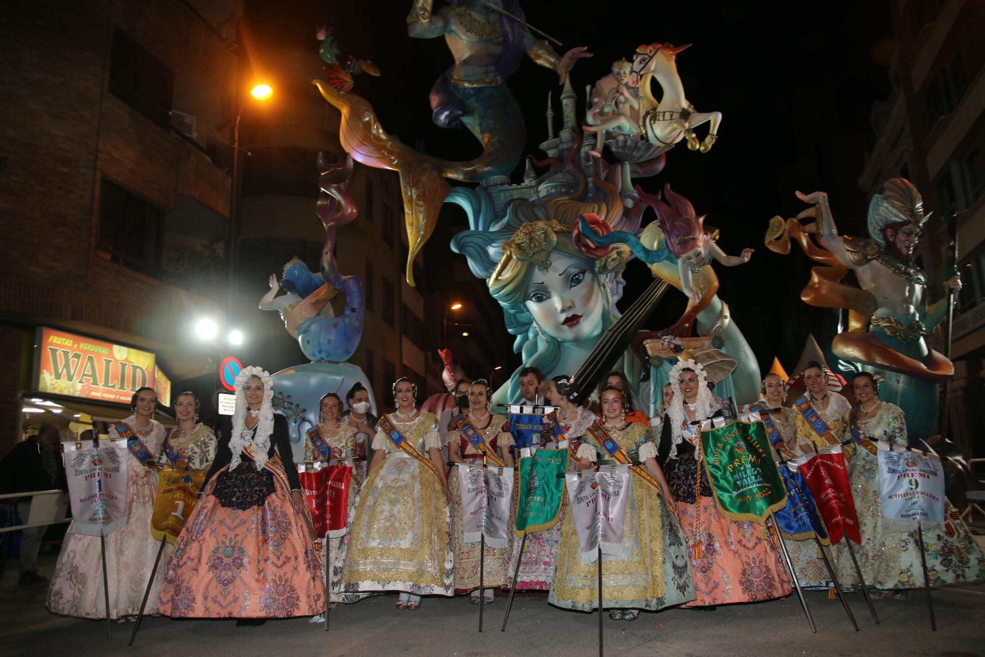 La falla Club 53 consigue el primer galardón en las Fallas 2022 de Burriana.JPG