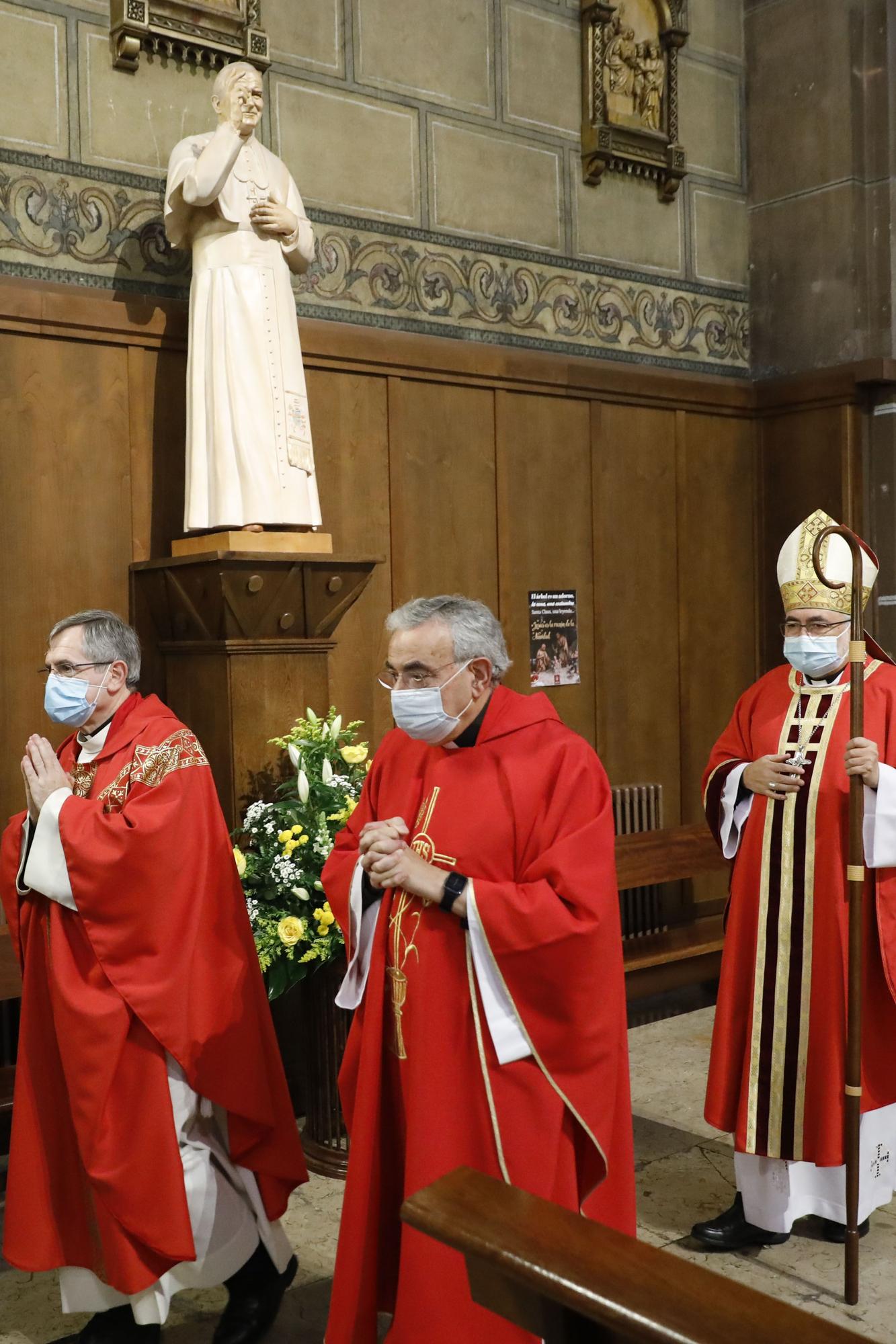 La bendición de la imagen de Juan Pablo II en la Basílica, en imágenes