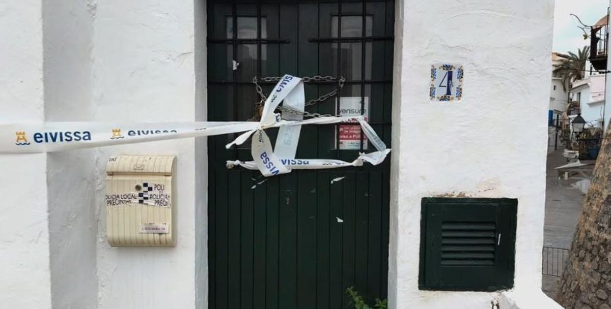 Vivienda precintada.