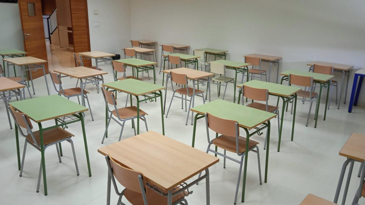 Otra de las aulas habilitada
