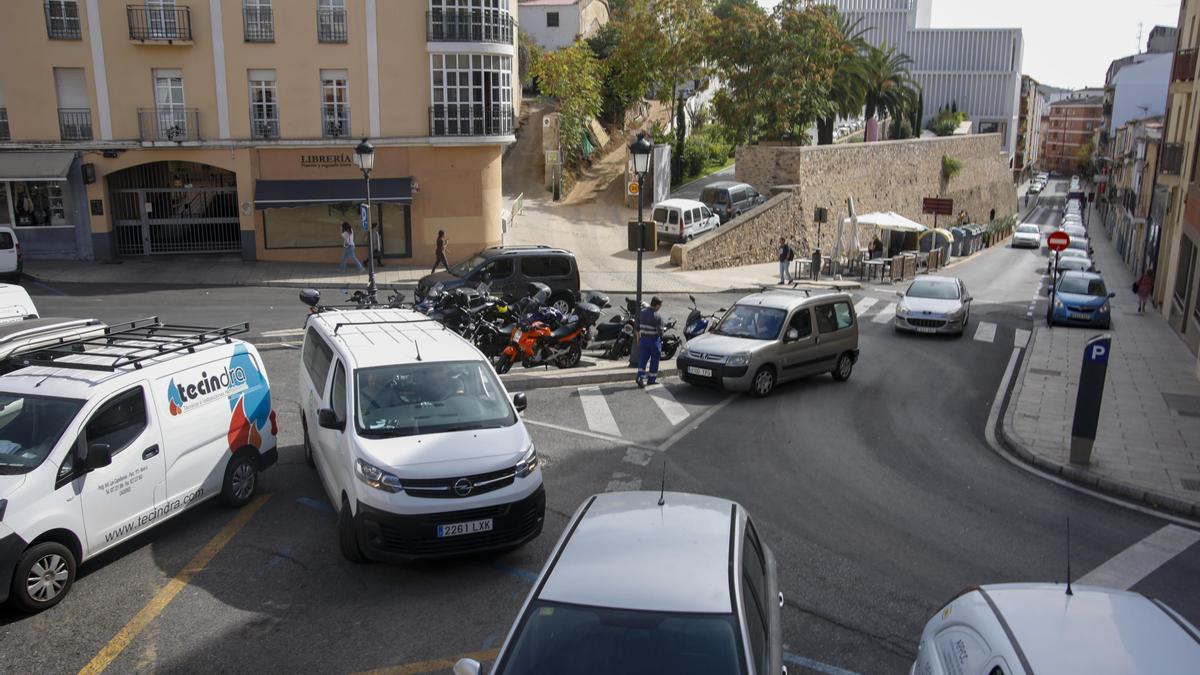 Estado actual de la plaza Marrón.