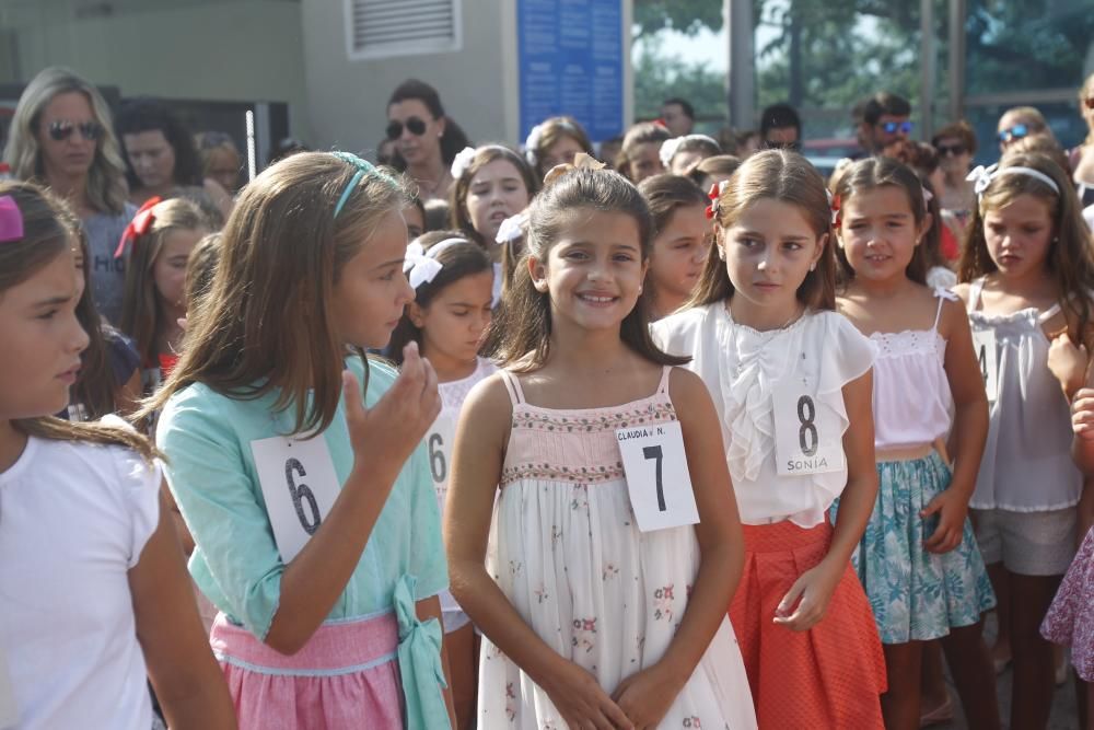 Las candidatas a la Corte de Honor Infantil, en l'Oceanogràfic