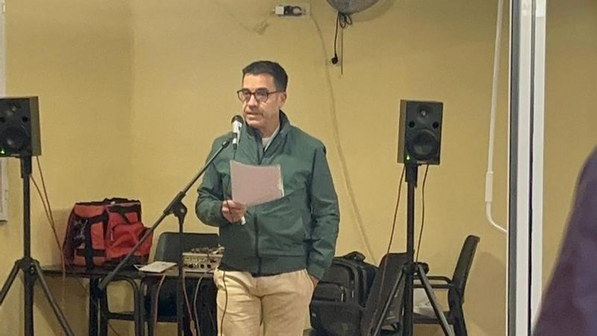 José Domingo en la presentación de 'Estem X Serra'.