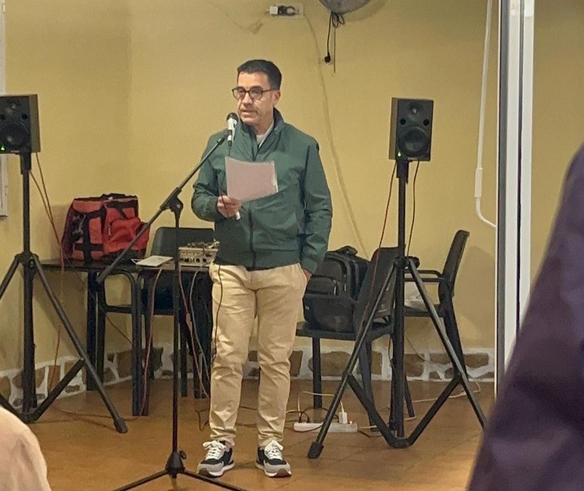 José Domingo en la presentación de 'Estem X Serra'.