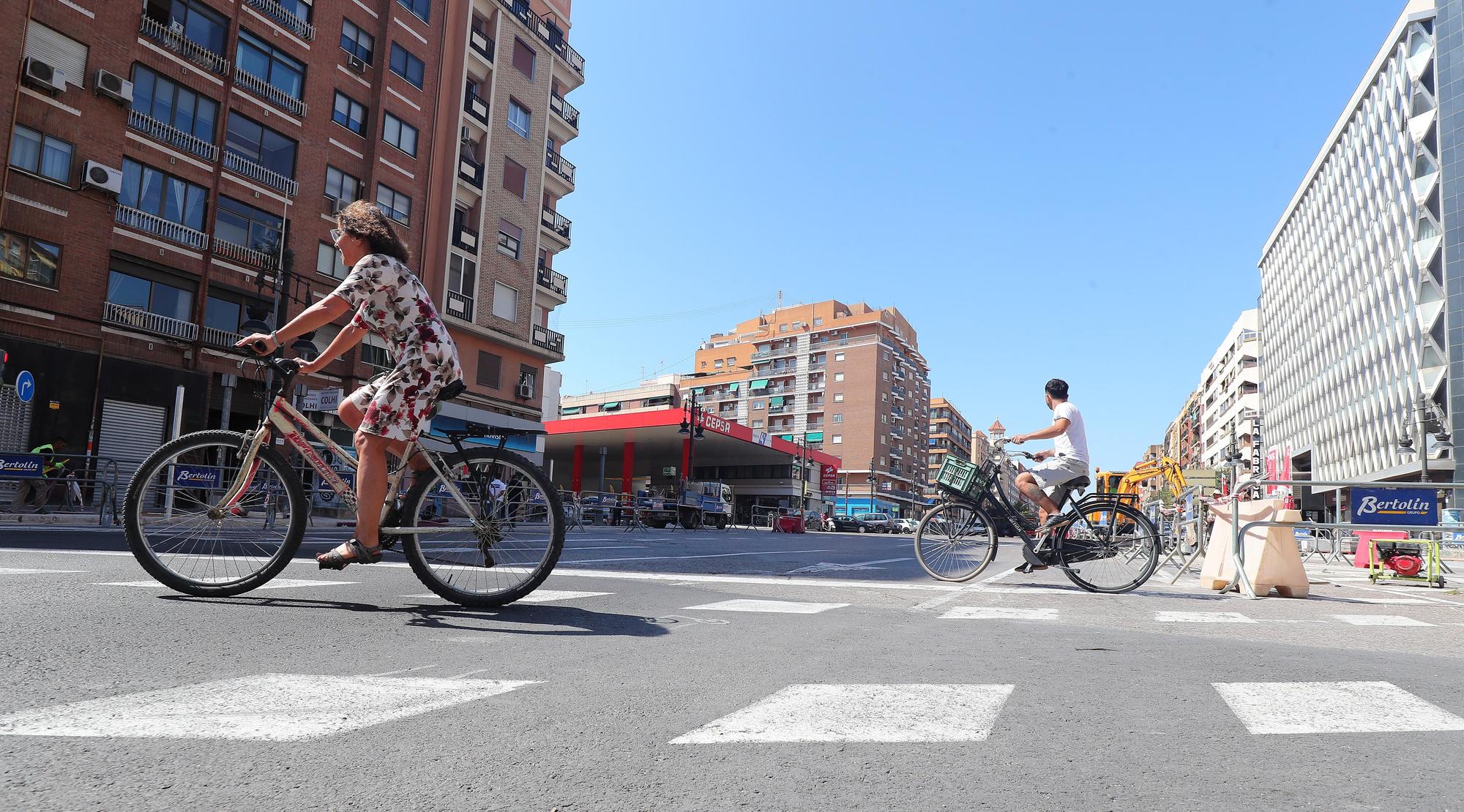 Así van las obras del carril bici de la Avenida del Cid