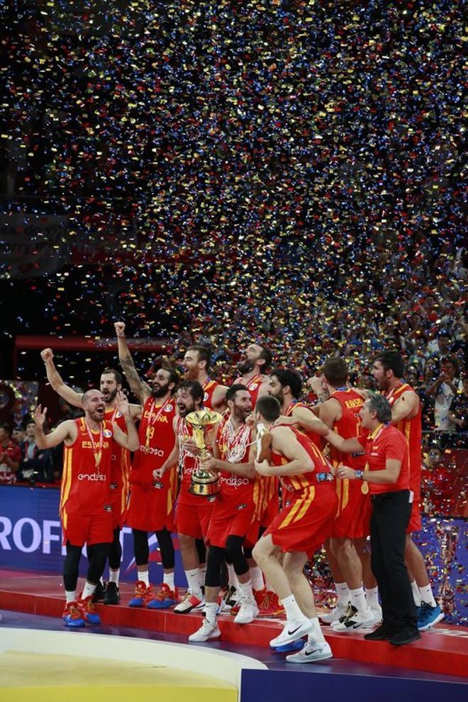 Las imágenes de la victoria de España contra Argentina en la final del Mundial de Baloncesto 2019.