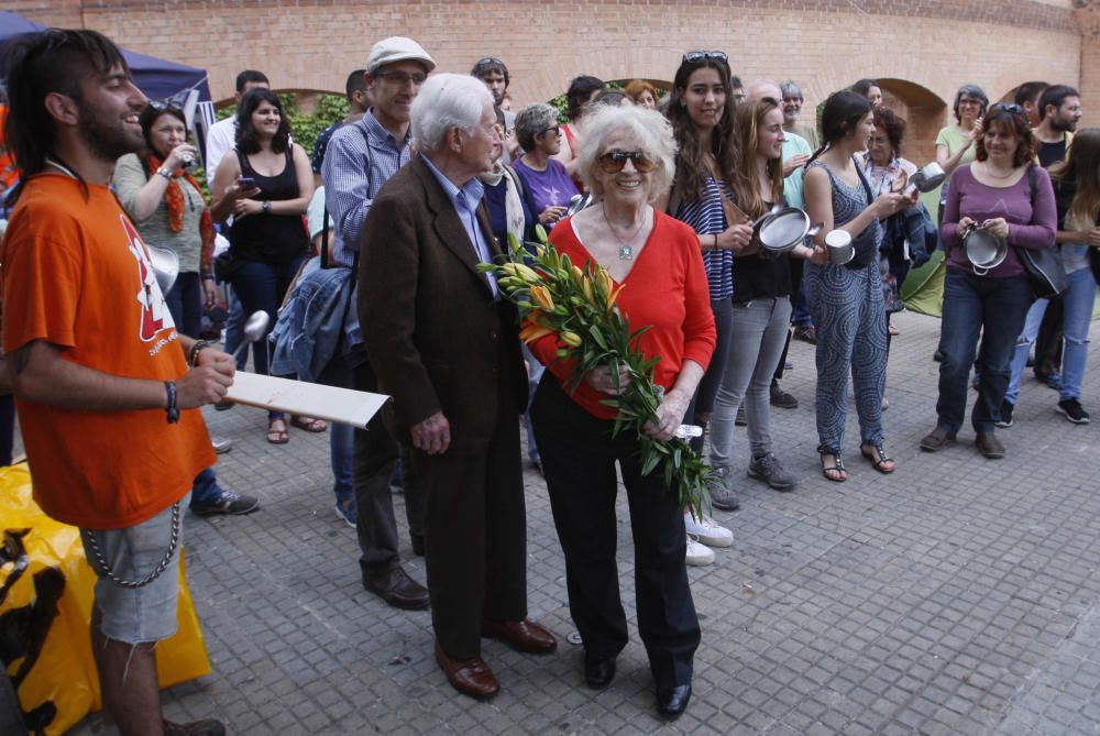 Acaba l''acampada a favor dels refugiats a Girona