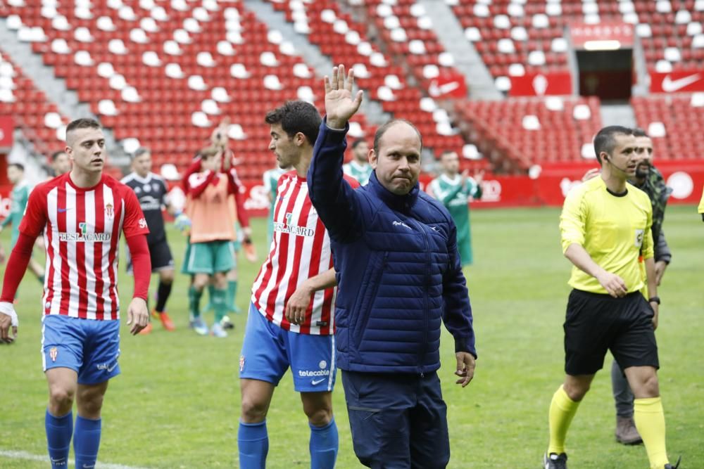 Sporting B-Arenas de Getxo, en El Molinón.