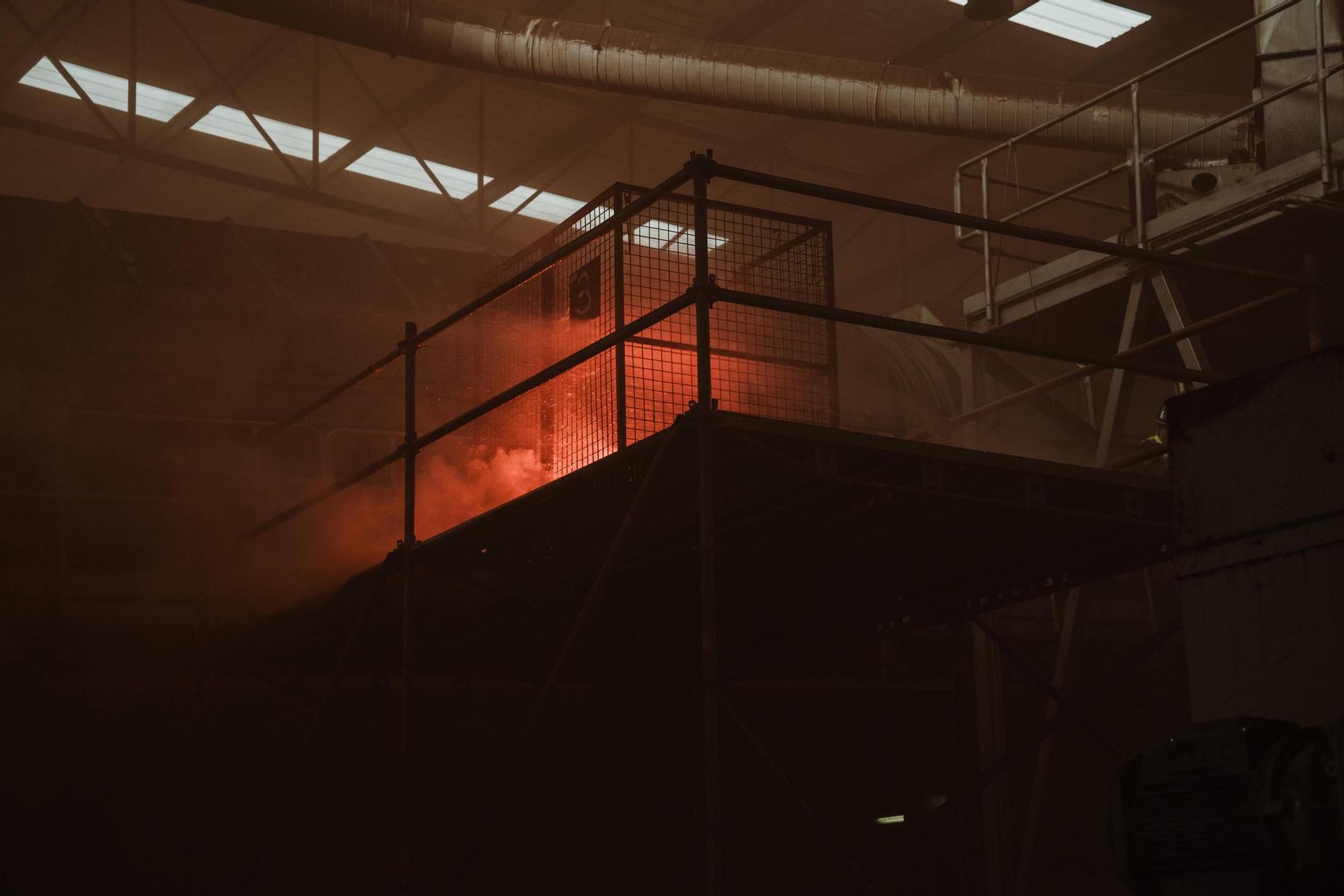 FOTOS | Simulacro de incendio en Son Reus