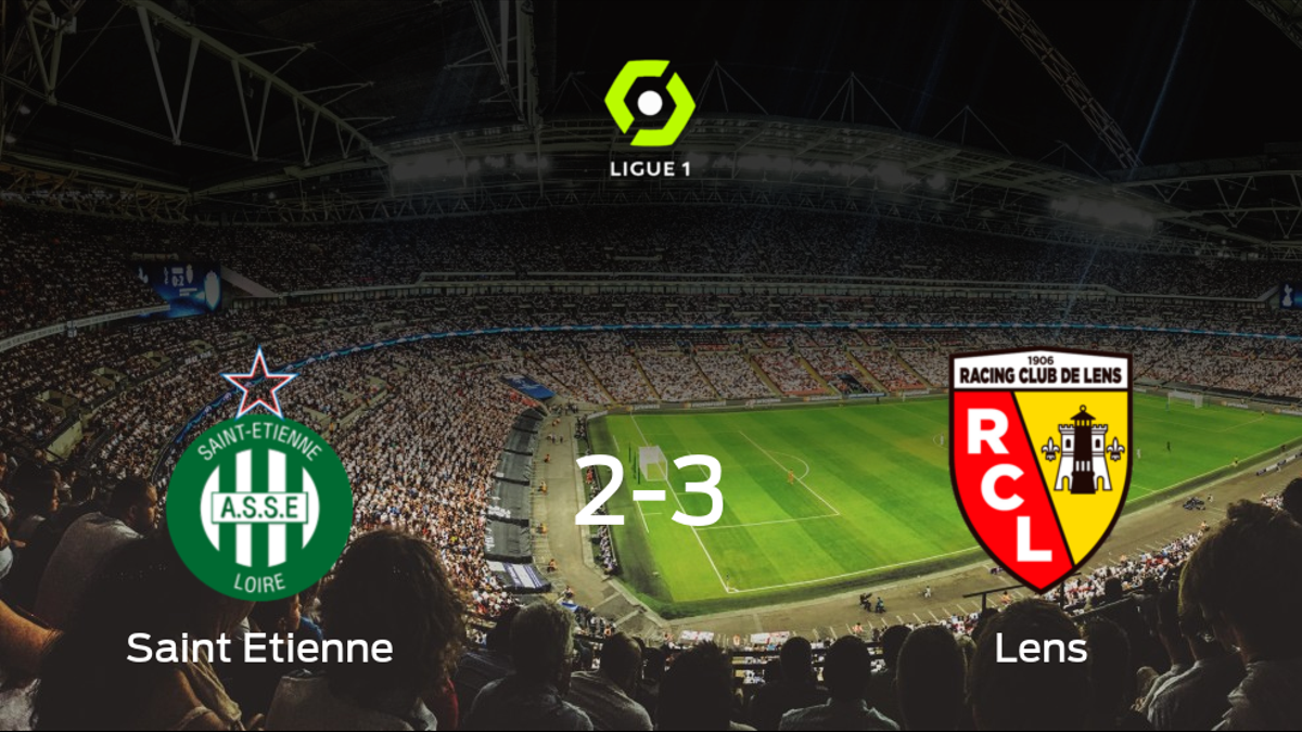 El Racing de Lens se lleva tres puntos a casa después de ganar 2-3 al AS Saint Etienne