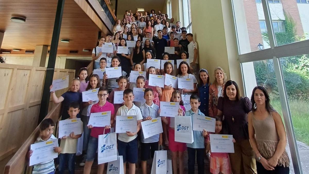 Ganadores del certamen de la Jefatura Provincial de Tráfico.