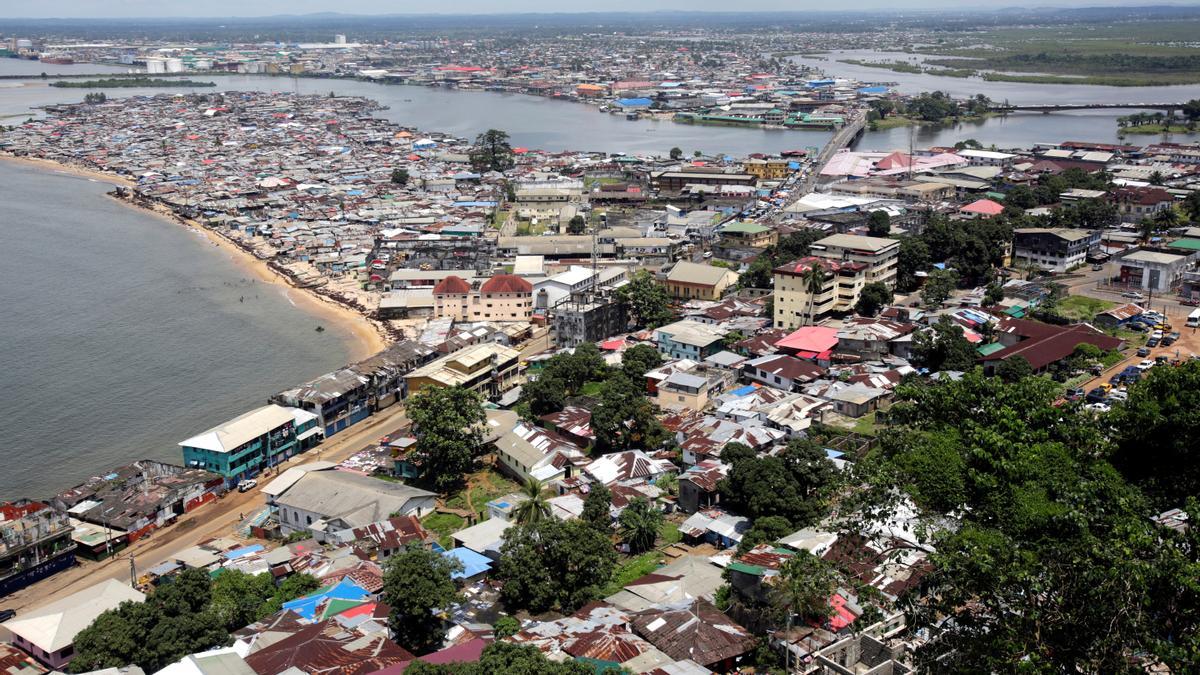 Monrovia, capital de Liberia.