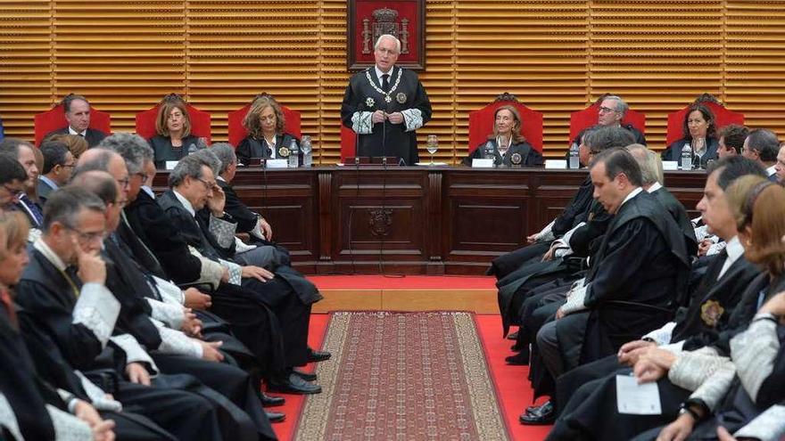 El presidente del TSJCyL, José Luis Concepción, preside el acto de apertura del año judicial en Castilla y León.