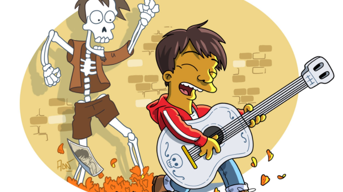 Coco en versión Simpson