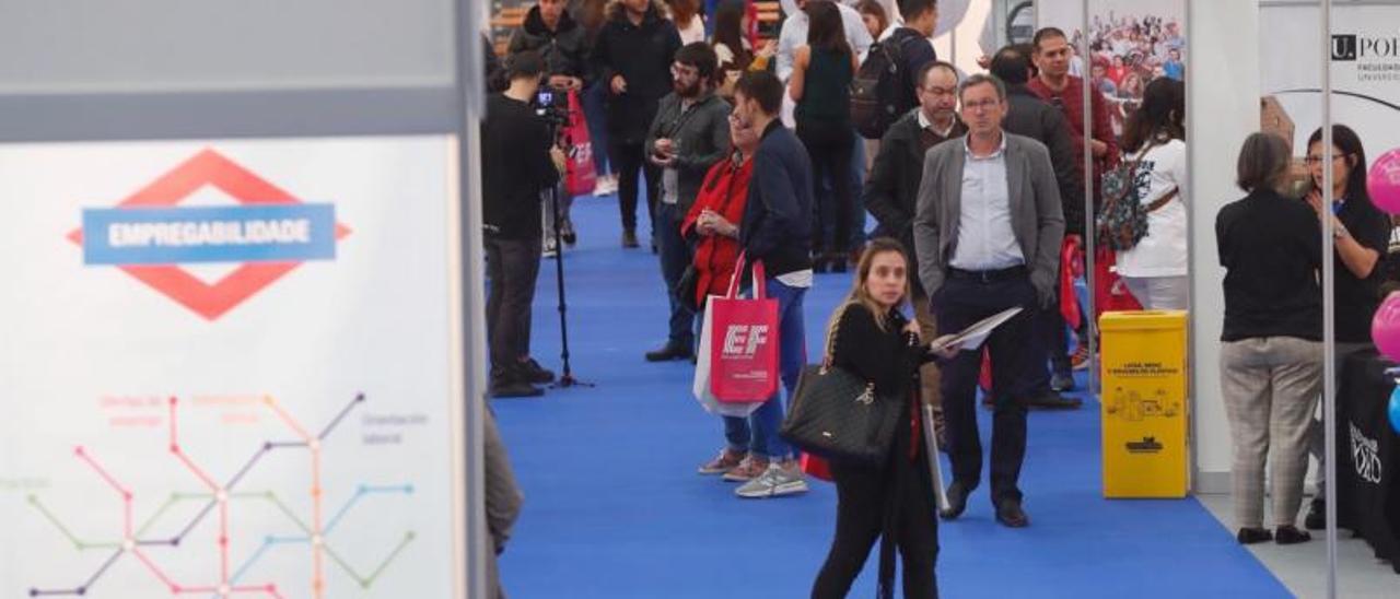 Última edición de la Feria internacional de empleo universitario, celebrada en el Ifevi.