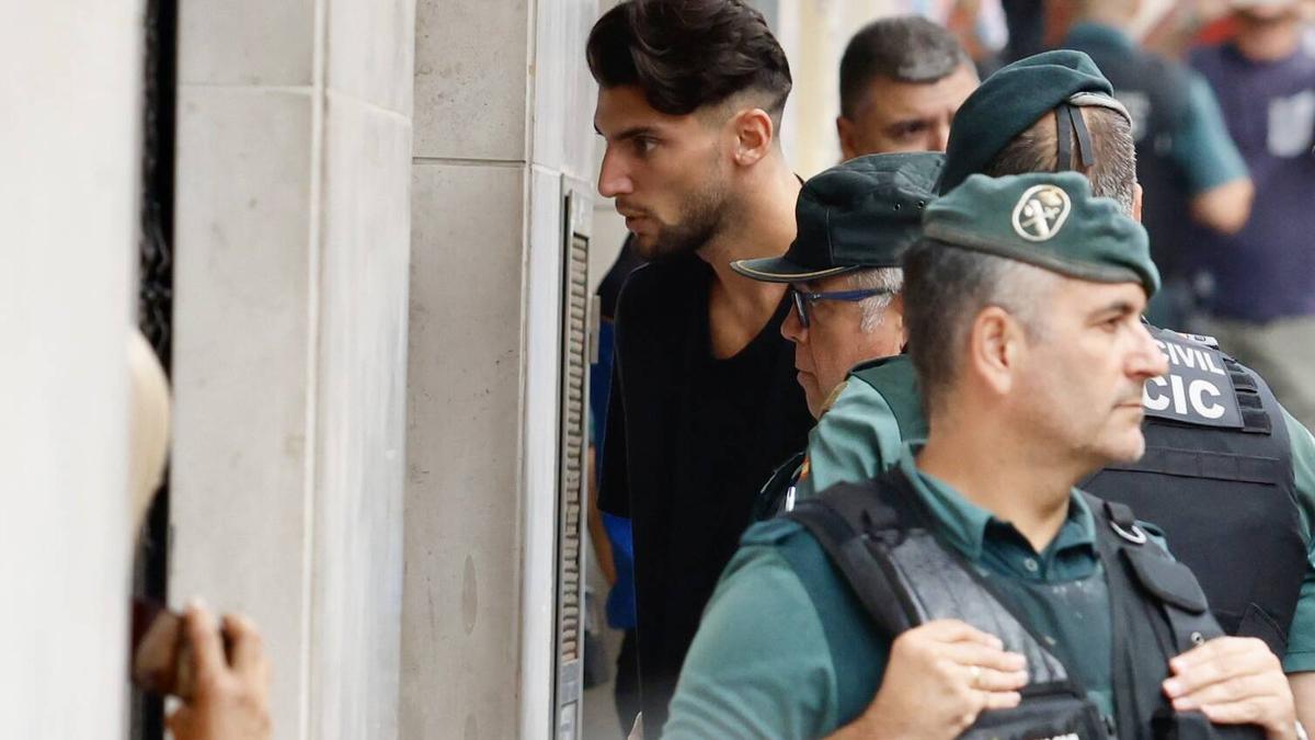 El futbolista Rafa Mir el día que fue puesto a disposición judicial.