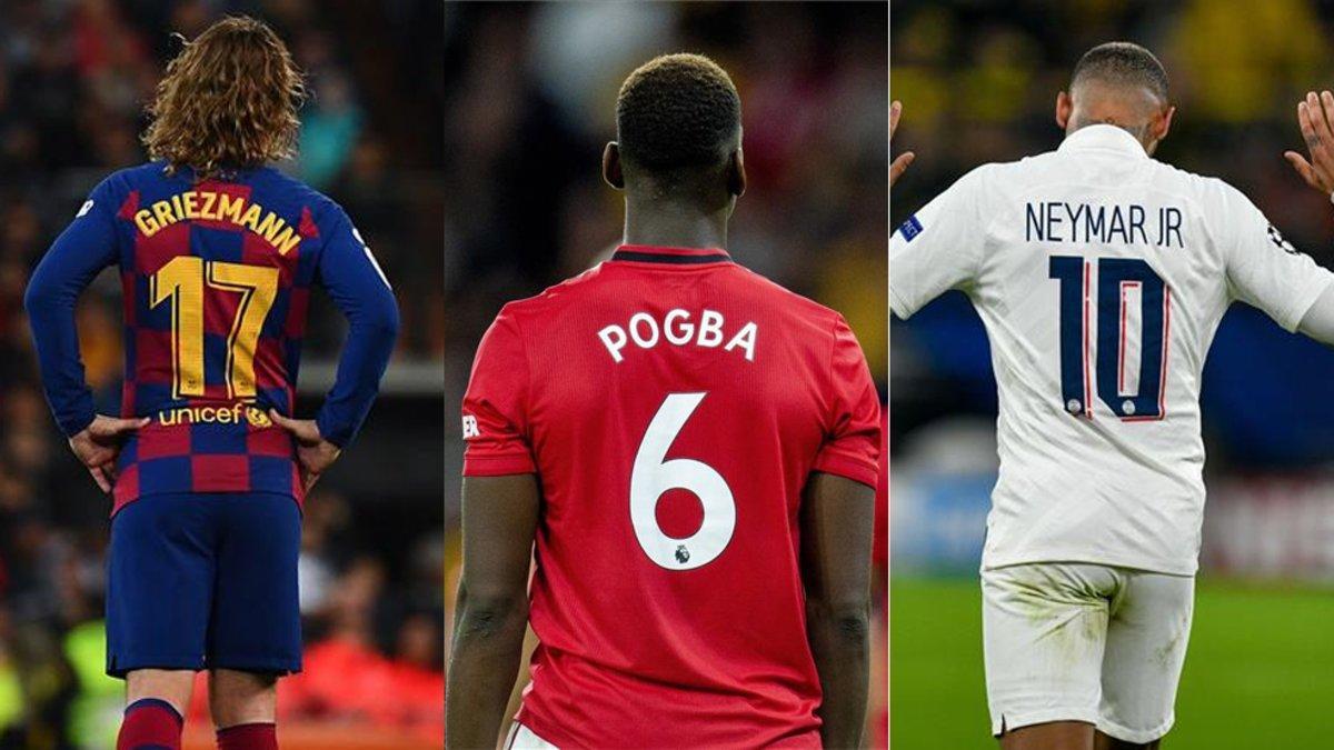 Griezmann, Pogba y Neymar, en el mercado