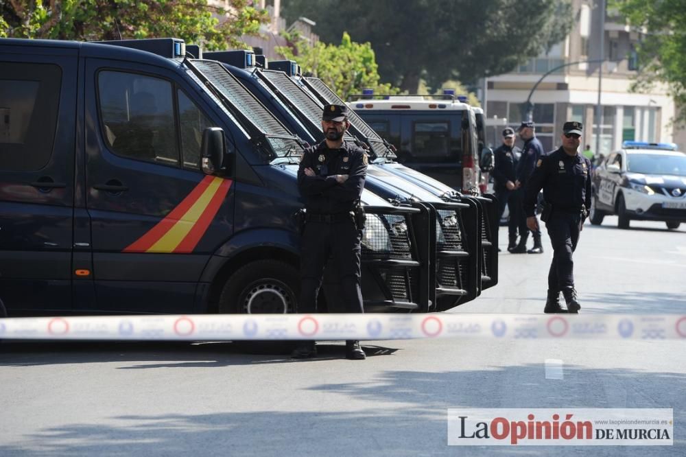 Los tractores se marchan de Murcia después de 29 horas