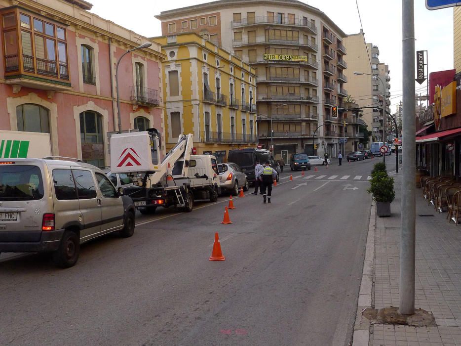 Obres plaça del Sol de Figueres