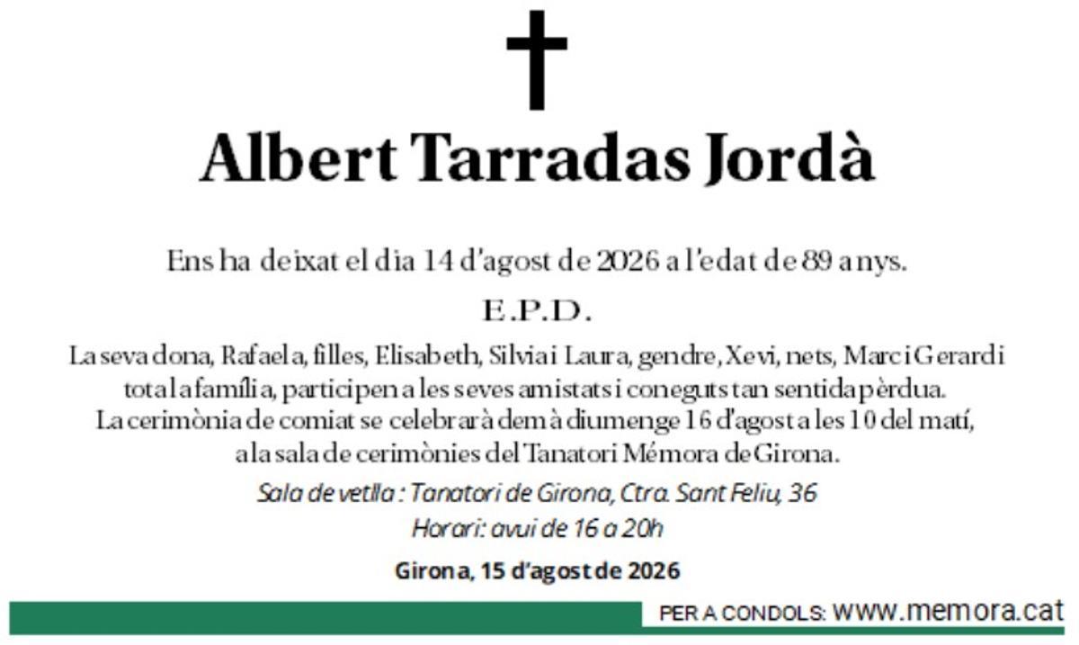 Albert Tarradas Jordà