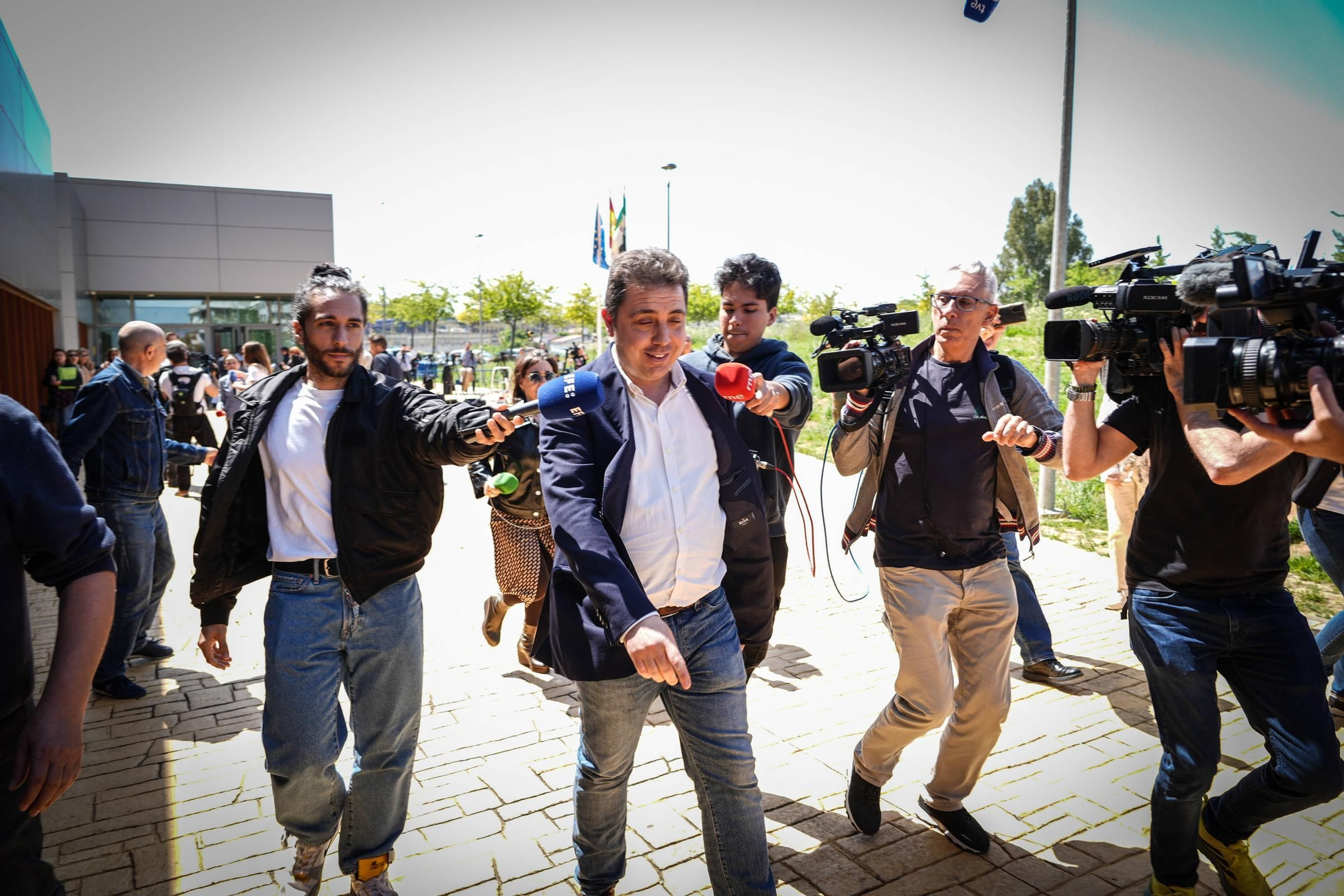 David Sánchez declara en los juzgados de Badajoz
