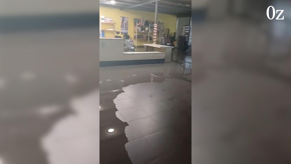 VÍDEO | Así se vio afectada la estación de autobuses de Zamora durante la lluvia