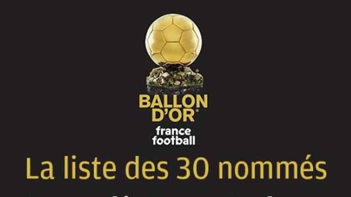 Este lunes se conocen los 30 finalistas del Balón de Oro 2017