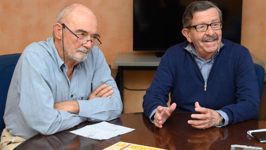 Antonio González Viéitez y Óscar Bergasa Perdomo durante la entrevista.