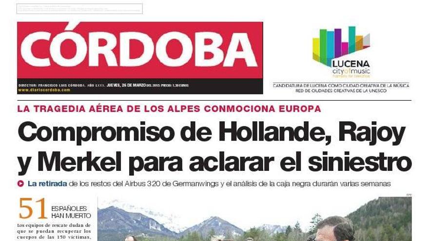 La portada de CÓRDOBA