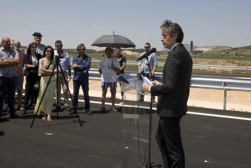 Inauguración  tramo de 5 kilómetros de la nueva A-33 en la Font de la Figuera