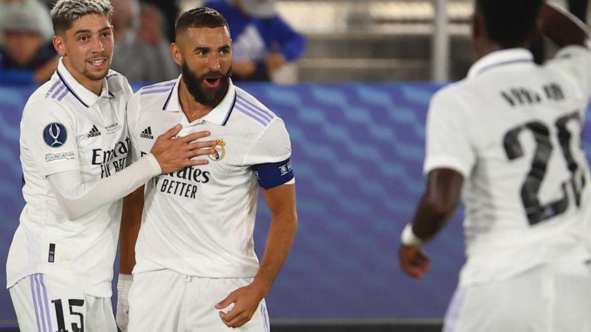 Benzema va marcar el 2-0 definitiu al segon temps.  | RUETERS/K. PFAFFENBACH