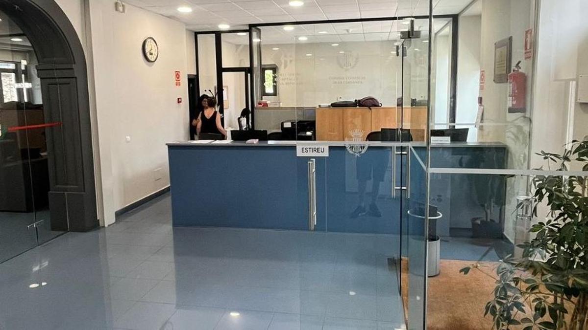 L'espai on es prestarà el nou servei al Consell Comarcal