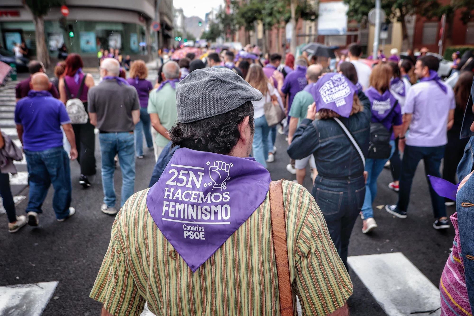 Manifestación por el 25N en Tenerife