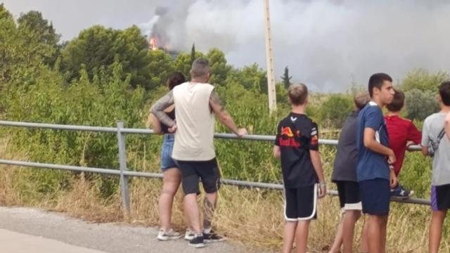 El fuego de Almonacid avanzó con rapidez hasta Alpartir.