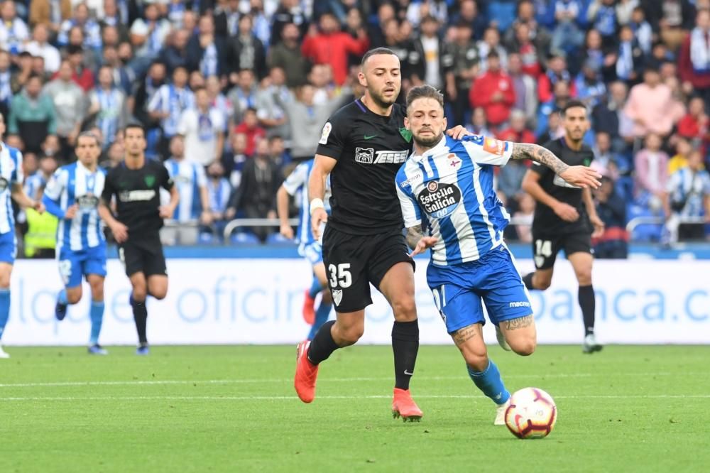 El Dépor remonta y le gana 4-2 al Málaga