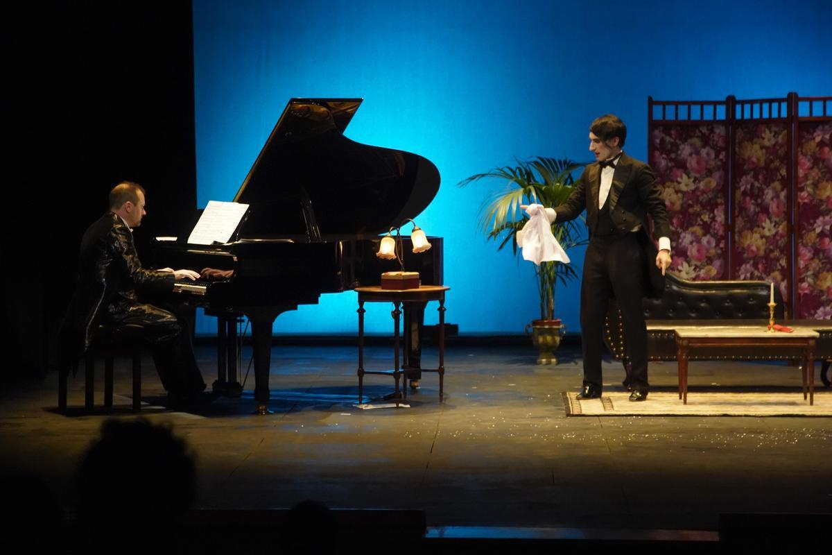 MOMENTO DE LA REPRESENTACION DE "LE VIOLONEUX" QUE CERRO EL FESTIVAL 2020. 5 EDICION FESTIVAL INTERNACIONAL DE OPERA DE CAMARA LITTLEOPERA. LITTLE OPERA. CORONAVIRUS. PROTOCOLOS SEGURIDAD COVID. TEATRO PRINCIPAL