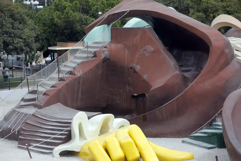 Terminan las obras en el parque Gulliver