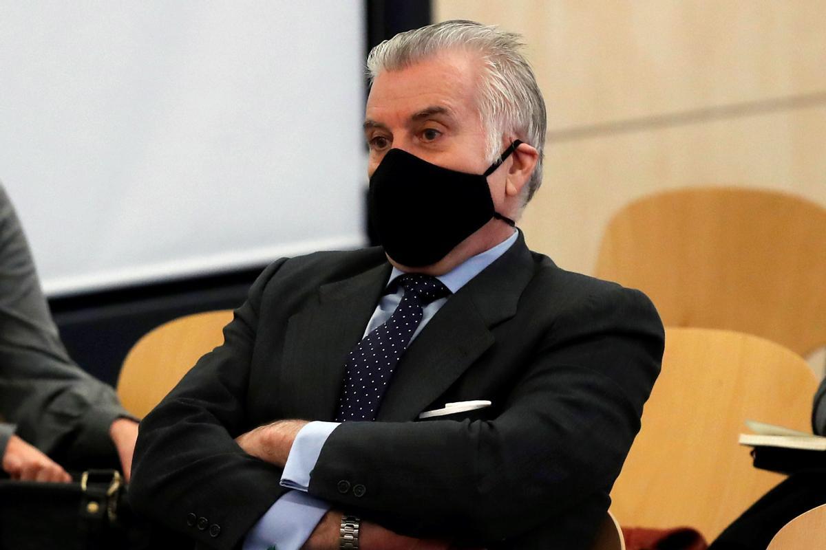 Luis Bárcenas, en una sesión del juicio en la Audiencia Nacional