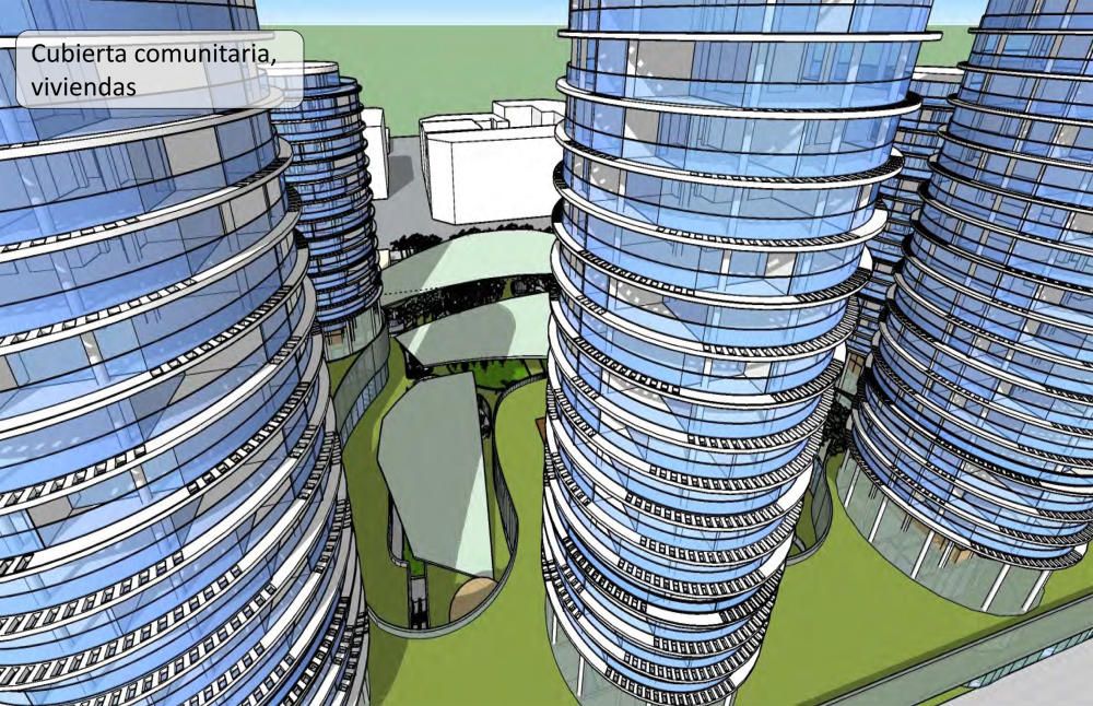 Así es el proyecto de siete torres de viviendas en la parcela de Mestalla