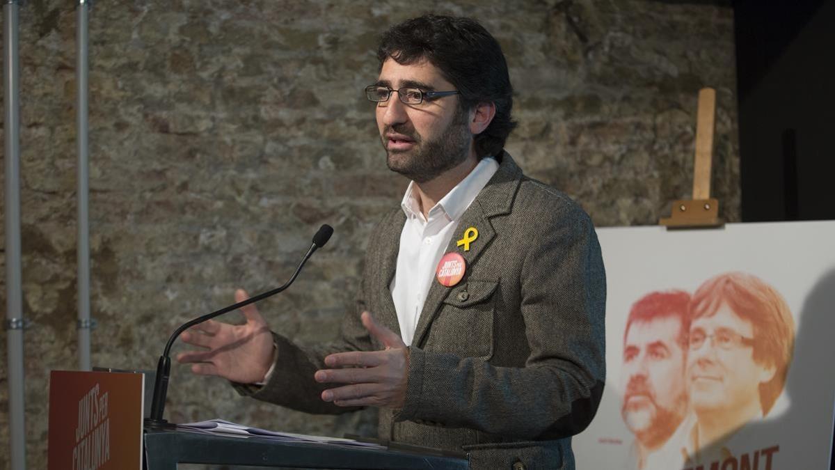 Jordi Puigneró en un acto de JuntsxCat.