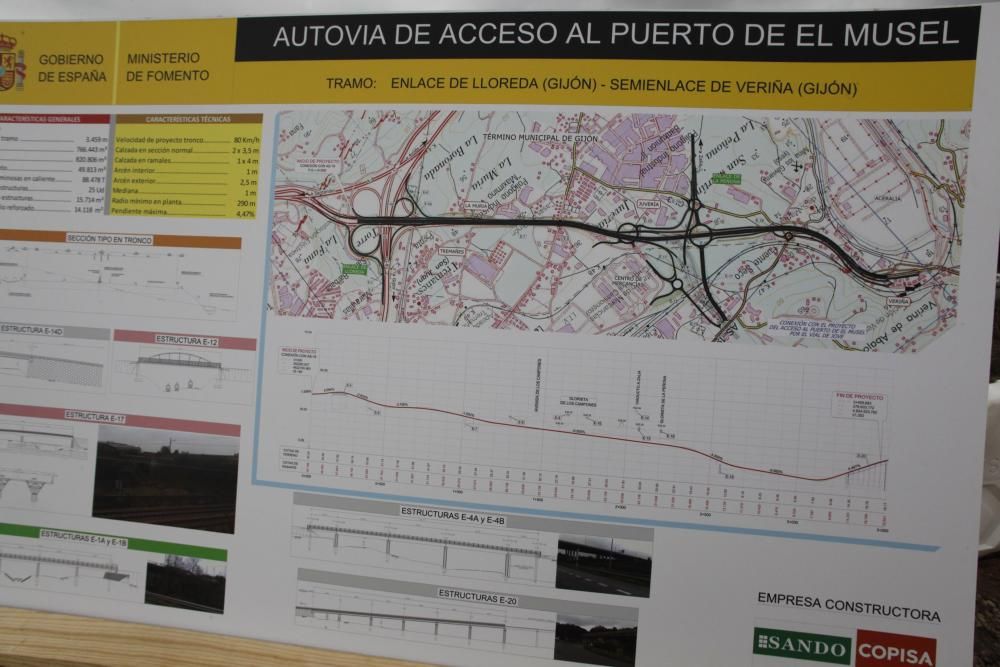 De la Serna inicia los accesos a El Musel.