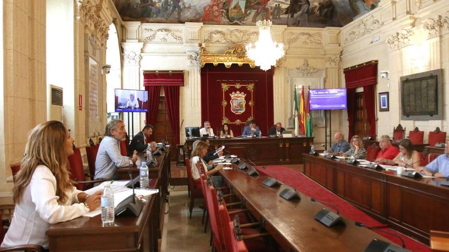 Teresa Domingo y Alberto Íñiguez durante su declaración en la comisión de investigación.