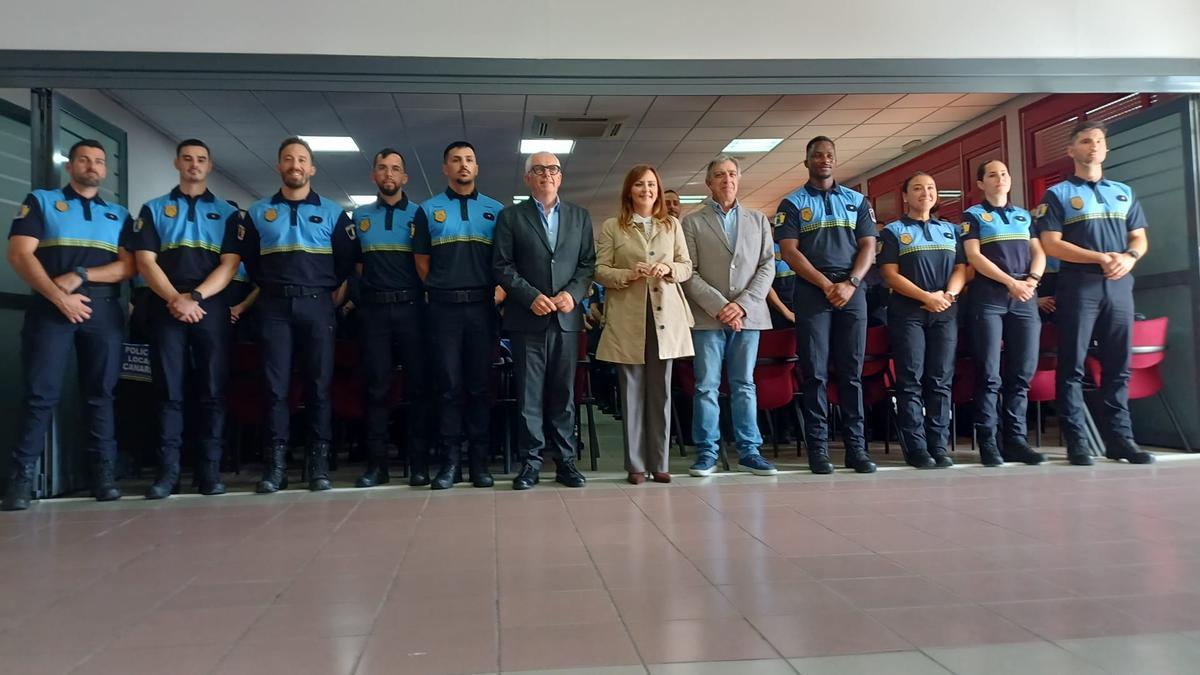 Nieves Lady Barreto en la inauguración del curso de policías locales