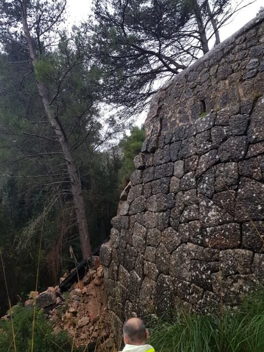 Un derrumbe por el temporal en la carretera de Lluc obliga a cambiar el recorrido de la Challenge Mallorca
