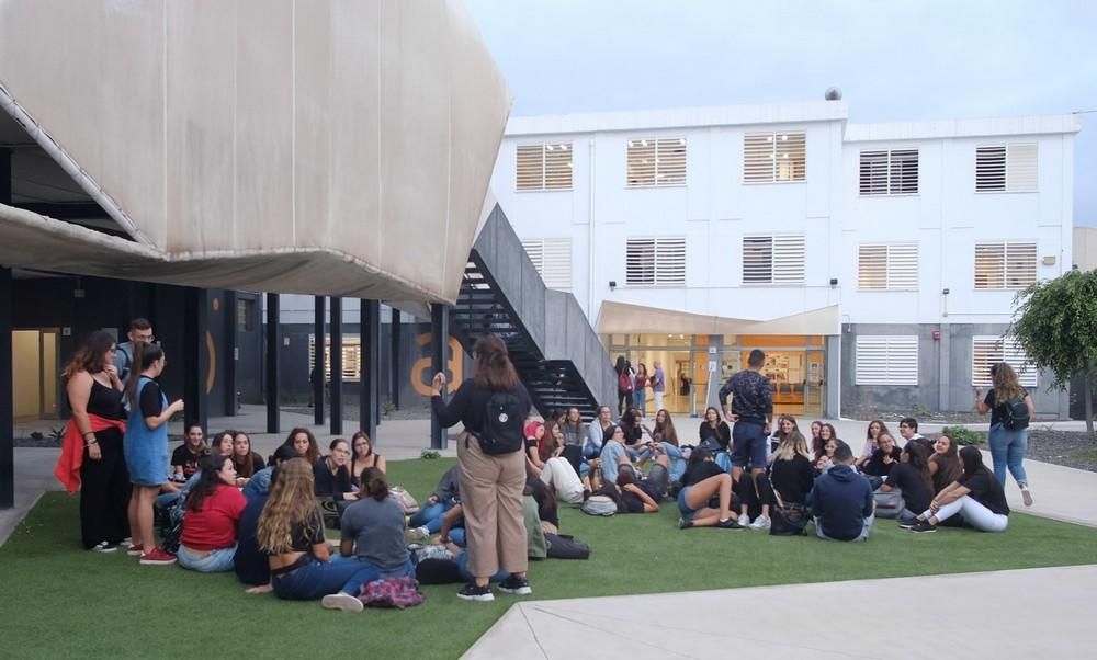 Estudiantes de la ULPGC protestan en Humanidades