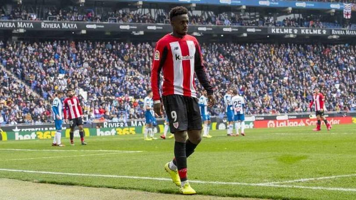 Iñaki Williams en Cornellá en enero de 2020, cuando recibió insultos racistas.