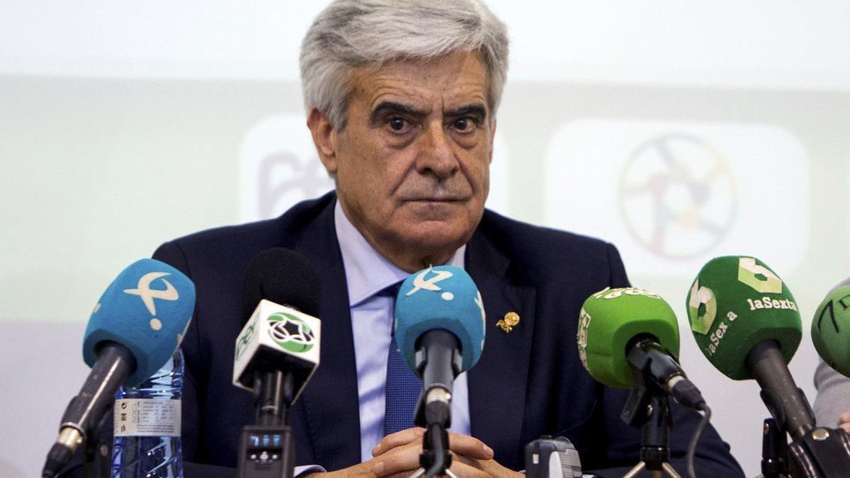 Pedro Rocha, presidente interino de la RFEF tras la suspensión de la FIFA a Luis Rubiales.