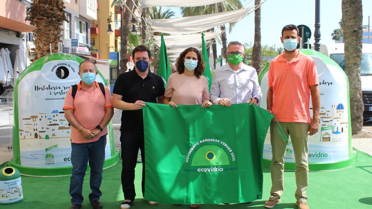 Vicente Colás, Ignasi Garcia, Paula Tuzón, Roberto Fuentes i Héctor Moreno, en la presentació de la iniciativa.