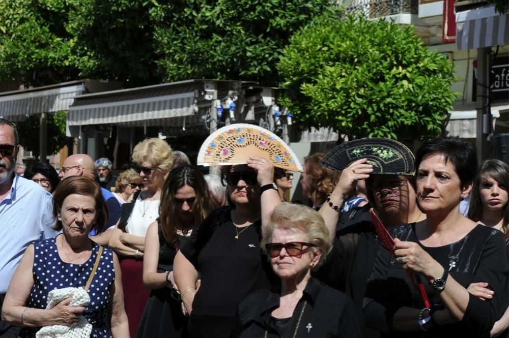 Coronación de la Virgen de la Soledad en la plaza Belluga